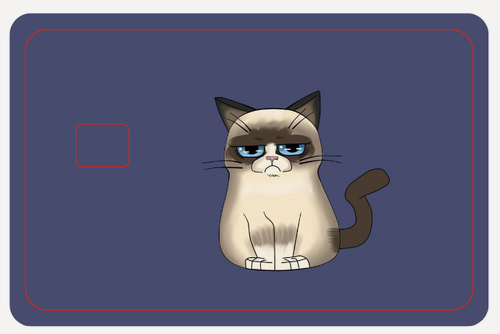 Изображение товара Наклейка на банковскую карту, стикер на карту, кот