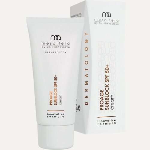 Изображение товара Омолаживающий солнцезащитный крем 50 мл PROAGE SUNBLOCK SPF 50+ Mesaltera / Мезалтера by Dr. Mikhaylova