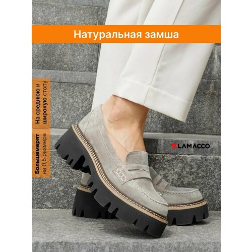 фото Лоферы lamacco, размер 40, зеленый