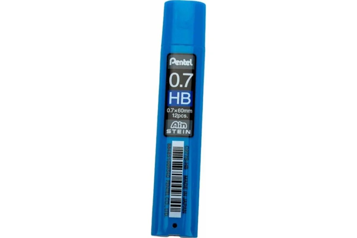 Набор грифелей для механического карандаша Pentel "Ain Stein" 12 шт 0,7 мм, 2B - фото №3