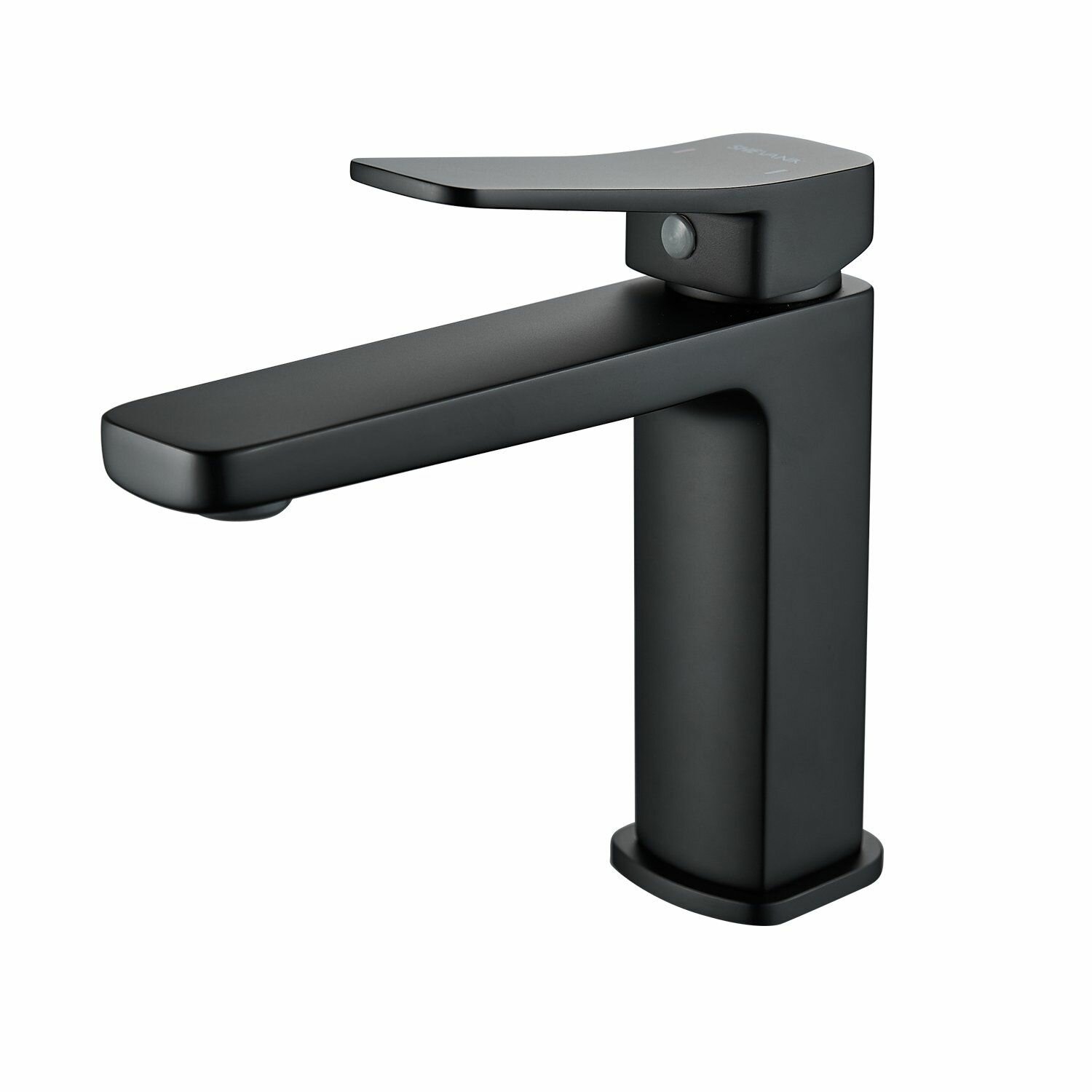 Смеситель для раковины однорычажный с гайкой Shevanik S9901H, Черный