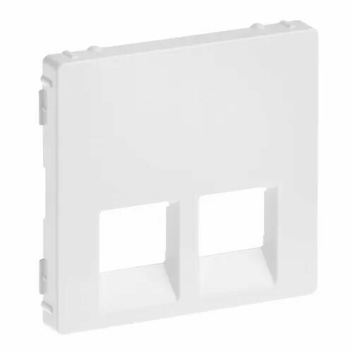 Valena LIFE Лицевая панель для двойных телефонныхинформационных розеток Белая 57779 Артикул 755420 555₽