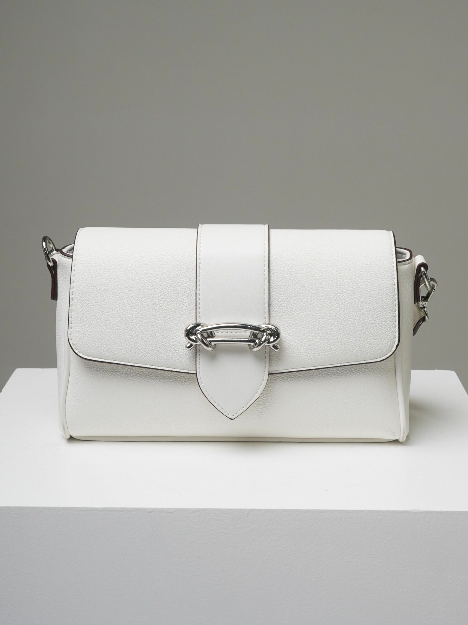 Сумка багет Daniele Patrici, белый — фото 1