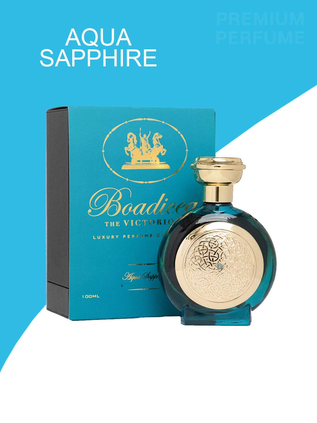 Парфюм Aqua Sapphire с элегантным ароматом свежести и морской прохлады для женщин и мужчин