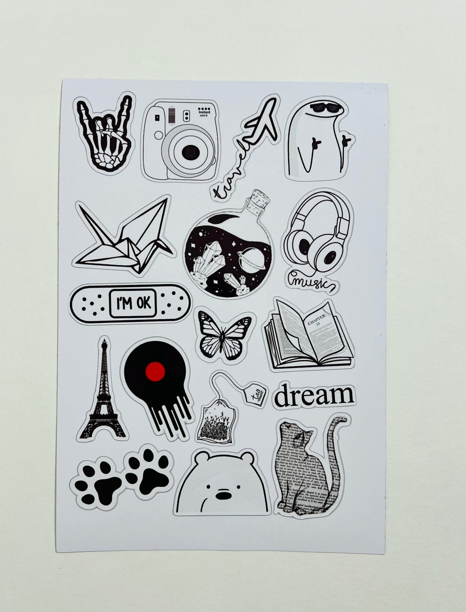 Наклейки виниловые для чехла смартфона, ноутбука, для скрапбукинга, глянцевая самоклеющая.