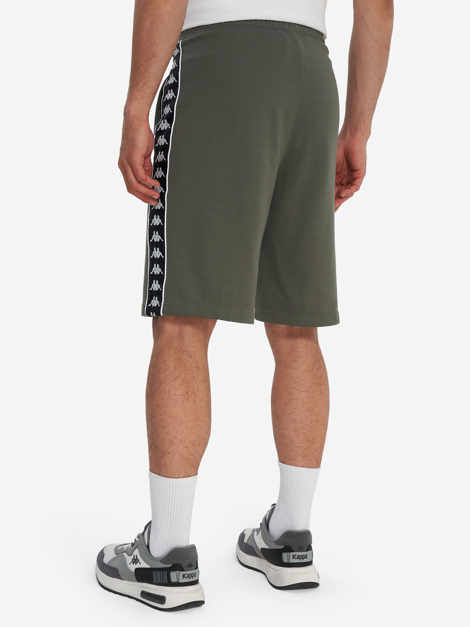 Шорты Kappa, размер 48-50, темно-зеленый — фото 1