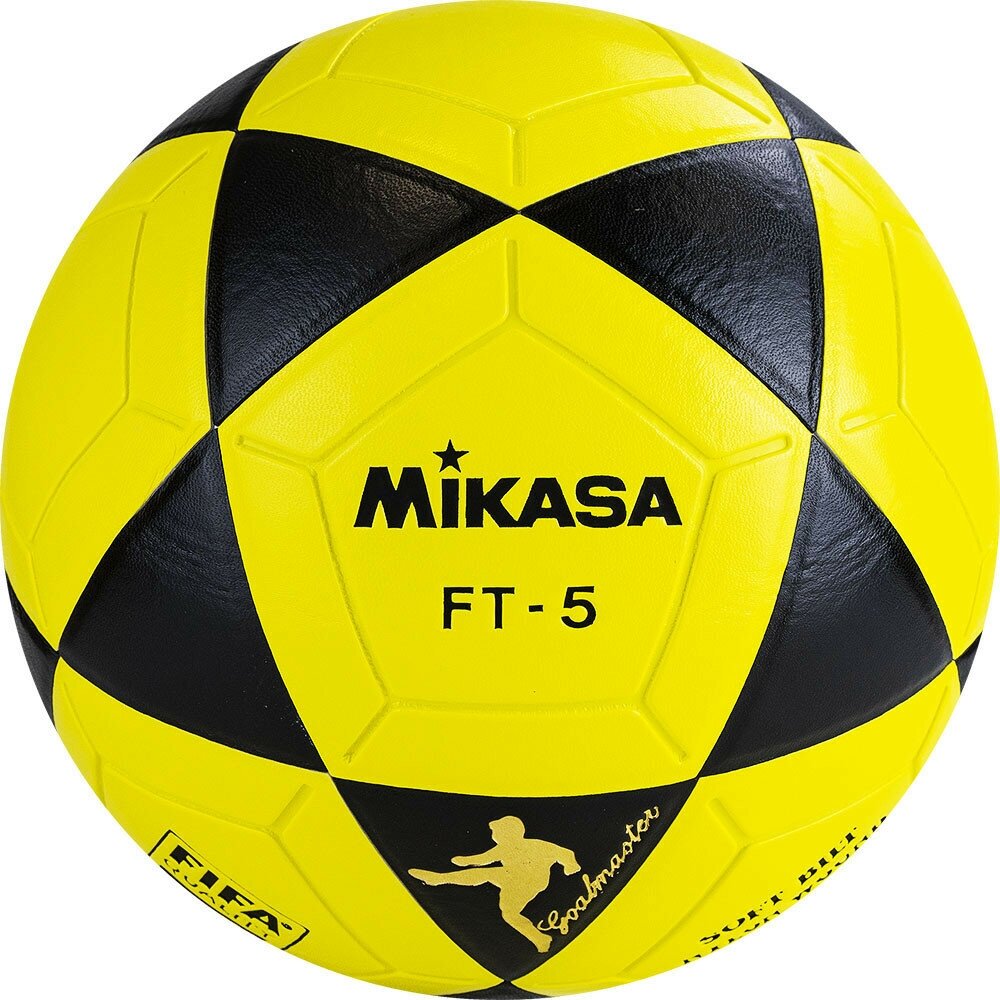 Мяч футбольный MIKASA FT5 FQ-BKY, р.5, FIFA Quality, желто-черный