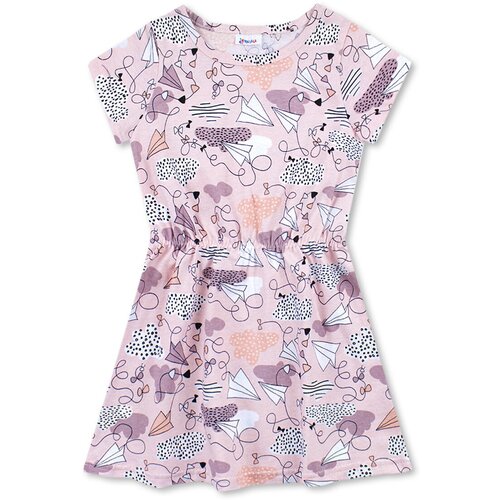 фото Платье для девочки - розовый светлый - облака , размер 104-110 юлала