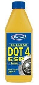 Comma Dot 4 Esp Brake Fluid (1L)_Жидкость Тормозная! Dot 4 Esp COMMA арт. BF4ESP1L