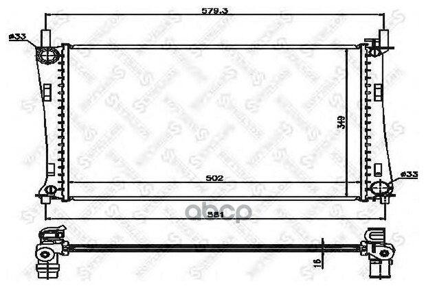STELLOX Радиатор системы охлаждения