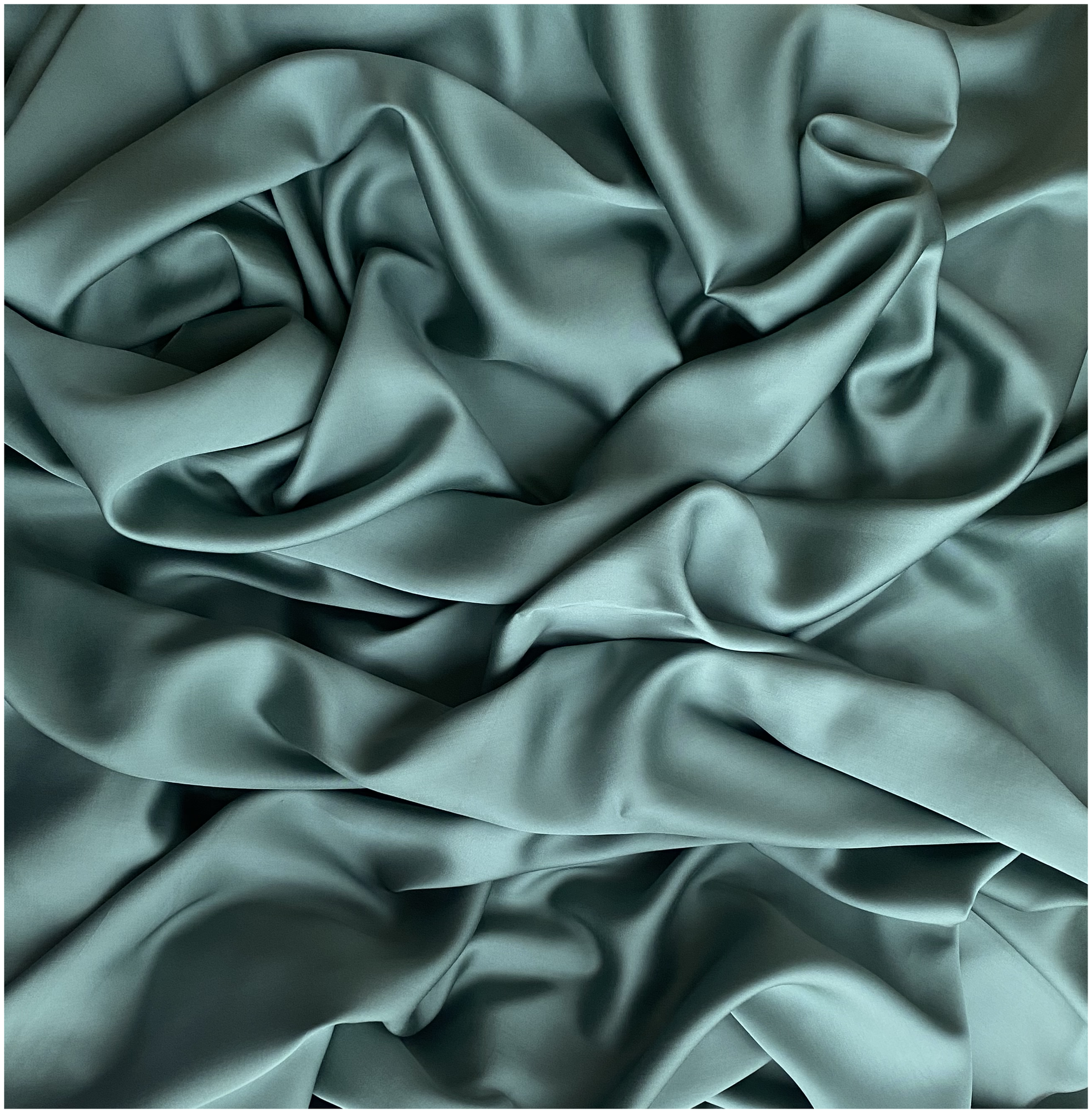 Ткань Тенсель (Лиоцелл). Зеленый. Отрез - 1м. Ширина - 250 см