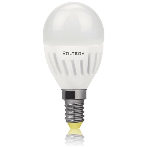 Voltega Лампа светодиодная Voltega E14 6.5W 2800К шар матовый VG1-G2E14warm6W 4694