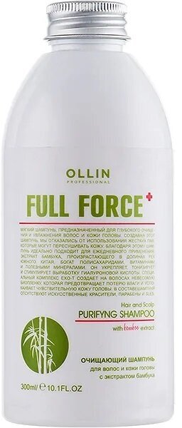 Ollin Professional Очищающий шампунь для волос и кожи головы с экстрактом бамбука 300 мл (Ollin Professional, ) - фото №3