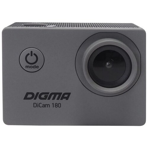 Экшн-камера Digma DiCam 180 1080p, серый [dc180]