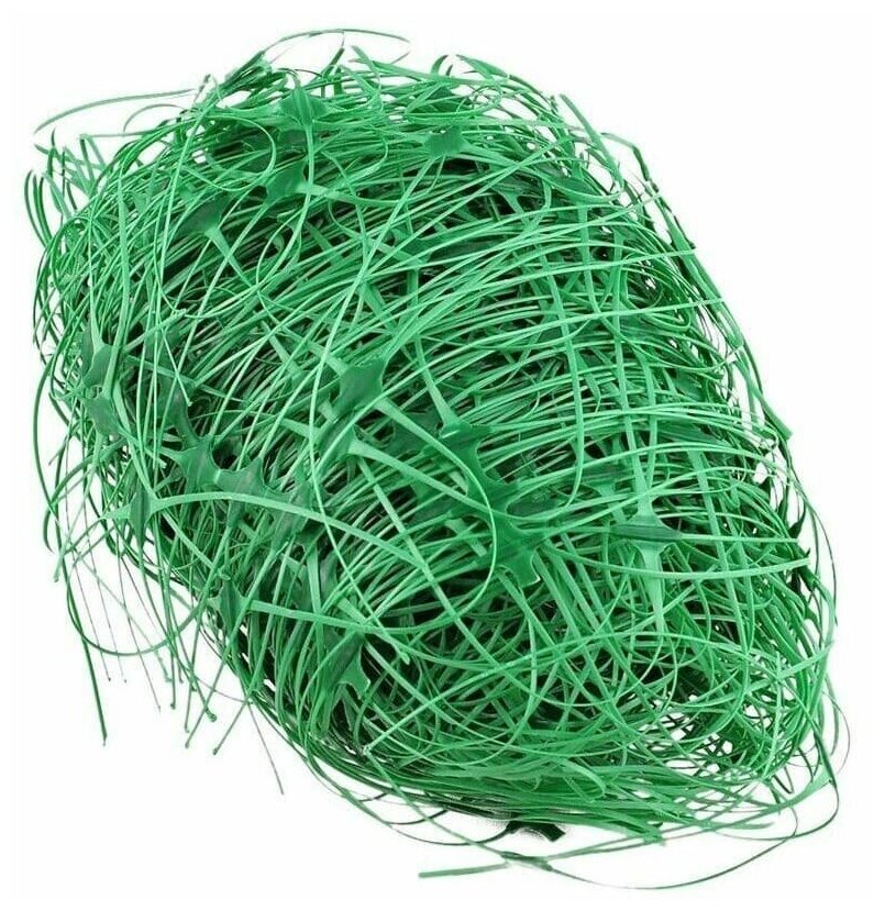 фото Сетка шпалерная 1,7х5 м (ячейка 150х170 мм) зеленая