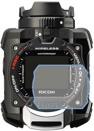 Ricoh WG-M1 защитный экран для фотоаппарата из нано стекла 9H