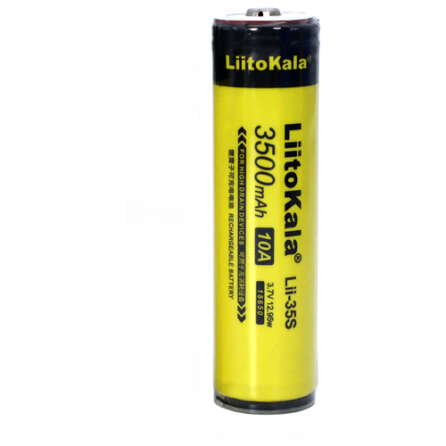 аккумулятор 18650 liitokala lii 35s li ion battery 3500 mah 10a 3 7в литий ионный аккумулятор 4 шт Аккумулятор LiitoKala Lii-35S 3500mAh c платой защиты от перезаряда и полного разряда для фонарей до 13W