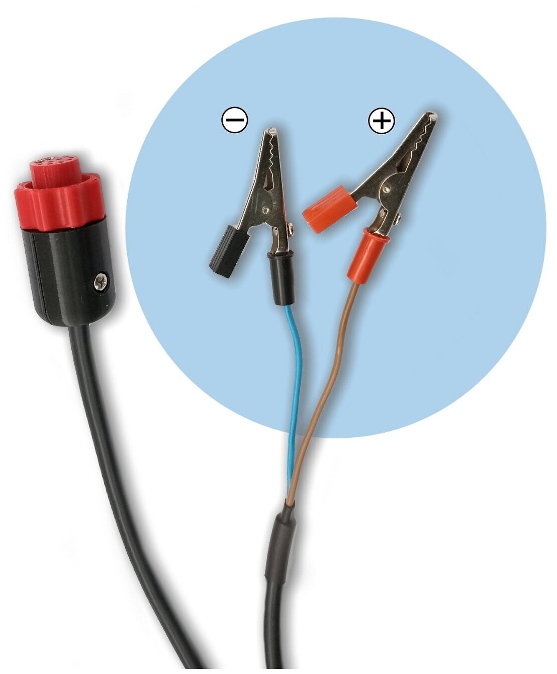 Кабель питания, провод для эхолота Lowrance с клемами "крокодил" 12V