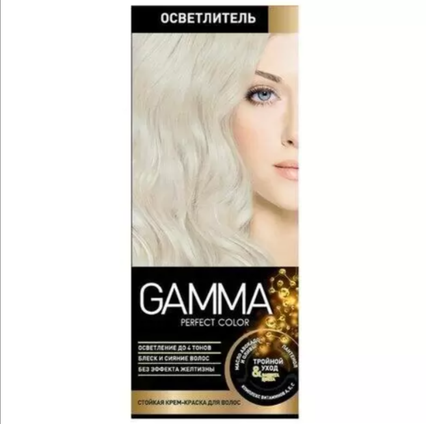 Осветлитель для волос Gamma Perfect Hair GAMMA Perfect color с окислительным кремом 9% и осветляющей пудрой