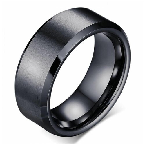 Кольцо помолвочное TASYAS, размер 19, черный кольцо обручальное tasyas размер 19 5 черный
