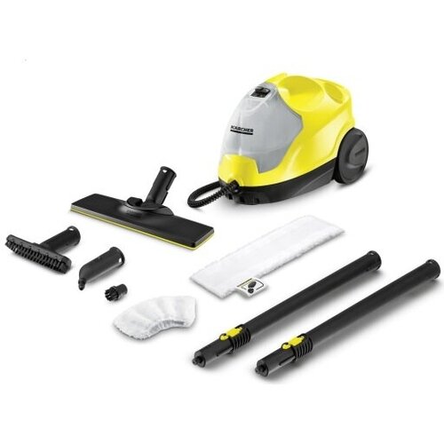 Пароочиститель KARCHER SC 4 EasyFix Scrub +4 насадки 1.512-450-SC, желтый