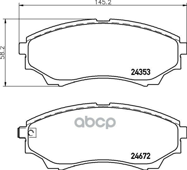 Колодки Тормозные Ford Ranger 99-/Mazda B-Serie 99- /Bt-50 06- Передние NISSHINBO арт. NP5014