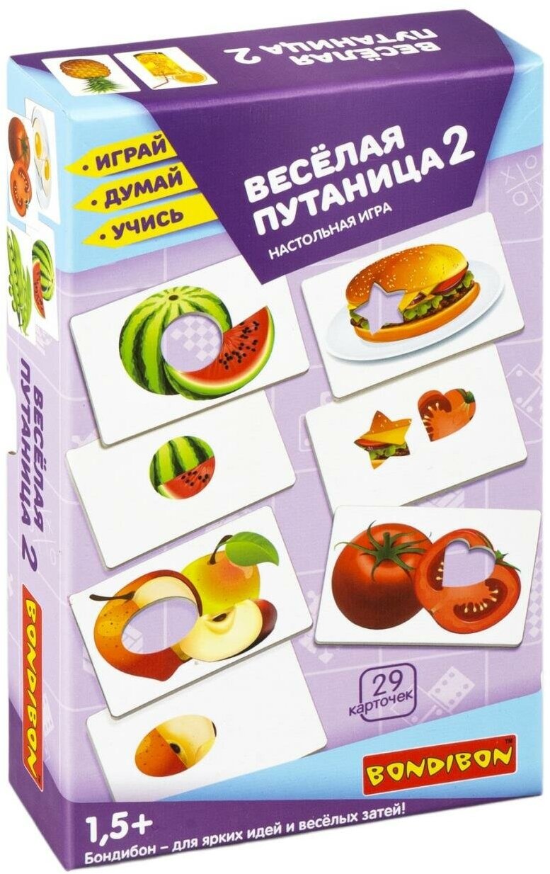 Настольная игра "весёлая путаница 2" Играй Думай Учись Bondibon