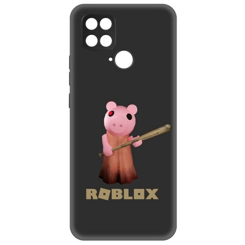 Чехол-накладка Krutoff Soft Case Roblox-Пигги для Xiaomi Poco C40 черный чехол накладка krutoff soft case roblox пигги для xiaomi 12t черный