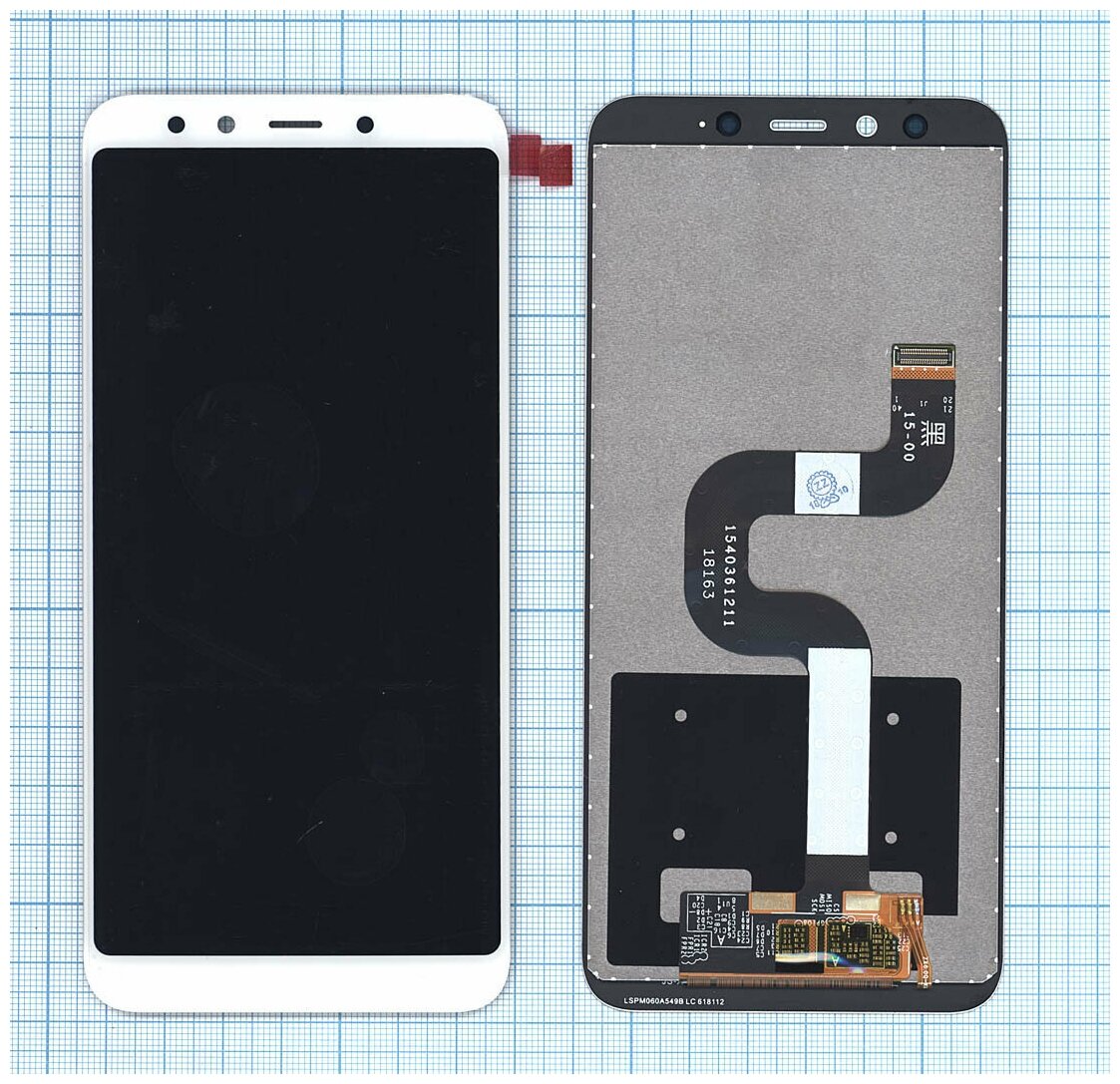 Дисплей для Xiaomi Mi A2 Mi 6X в сборе с тачскрином белый