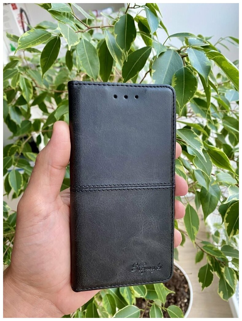 Чехол книжка для Huawei P Smart 2021 / Хуавей Р Смарт 2021 elitcase (Черная) — фото 1