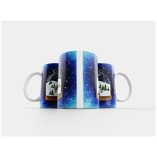 фото Кружка "зима, снежный шар, снег" 320 мл lotsprints