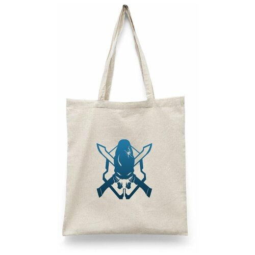 фото Сумка-шоппер унисекс каждому своё "halo/хейло" черная