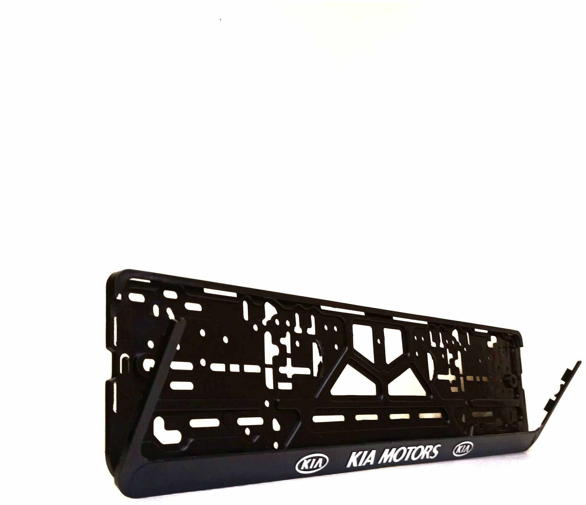 Рамка номерного знака для автомобиля "Kia motors" пластиковая, рамка-книжка 2 шт