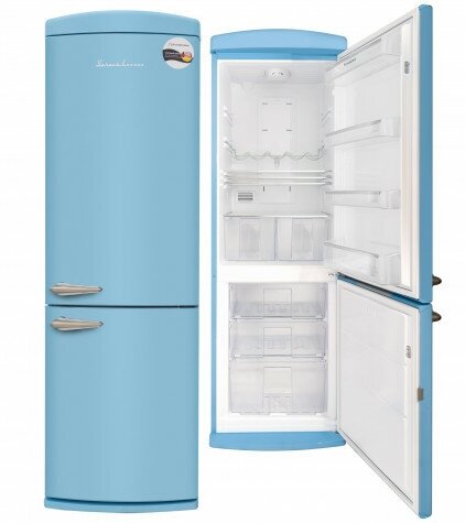 Двухкамерный холодильник Schaub Lorenz SLUS 335 U2 небесно-голубой - фотография № 15
