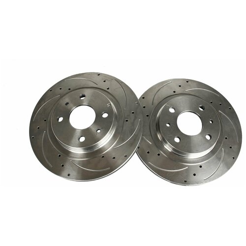 Диск тормозной передний ВАЗ-2110-2112 1118 2170 2190 R-14 вентилируемый с перфорацией 2шт комплект LADA