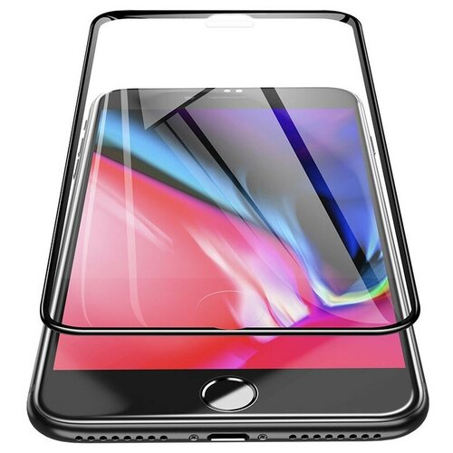 Защитное стекло для iPhone 7/8 Hoco Nano 3D Full Screen Edges A12 - Черное защитное стекло на iphone 12 6 1 12 pro 6 1 a12 plus hoco nano 3d full screen черное