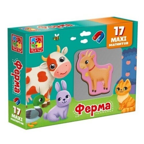 Vladi Toys Развивающий набор магнитов «Ферма»