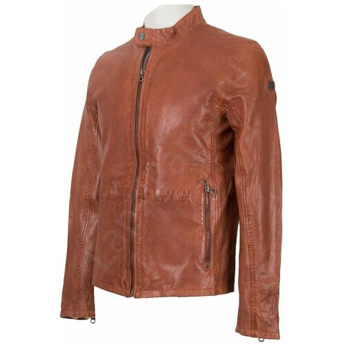 кожаная куртка mustang цвет brown Кожаная куртка , размер L, коричневый