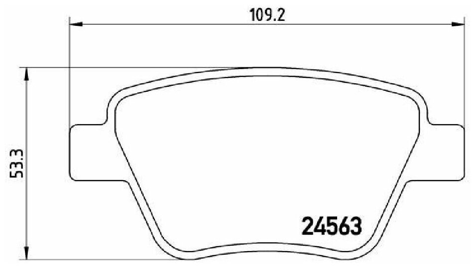 Колодки тормозные дисковые зад, BREMBO P85114