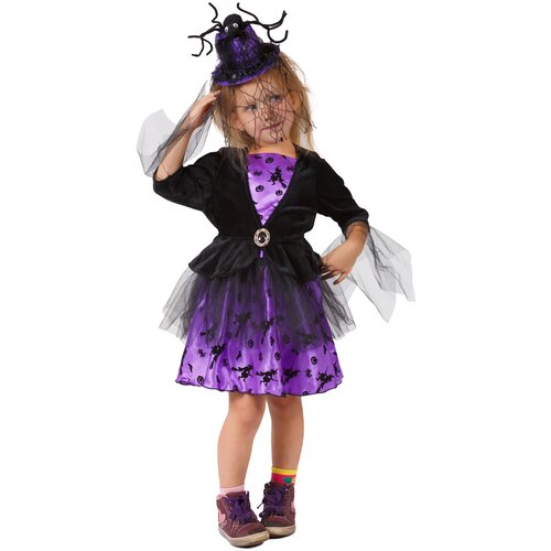 Карнавальный костюм детский Ведьмочка Холли (110) карнавальный костюм звездная ведьмочка 17299 110 см