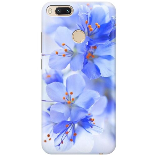 фото Gosso ультратонкий силиконовый чехол-накладка для xiaomi mi a1 с принтом "лазурные орхидеи"