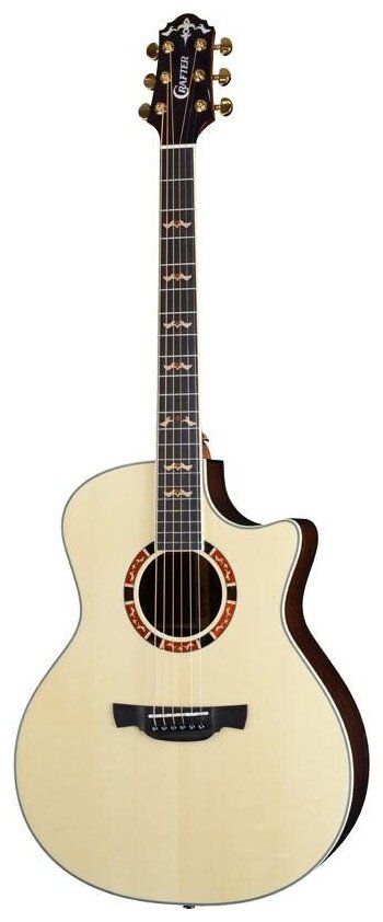 CRAFTER STG G-20ce электроакустическая гитара, верхняя дека Solid ель, корпус палисандр