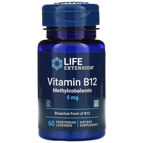 Купить Пастилки Life Extension Vitamin B12 Bioactive form, 1 мг, 60 шт.