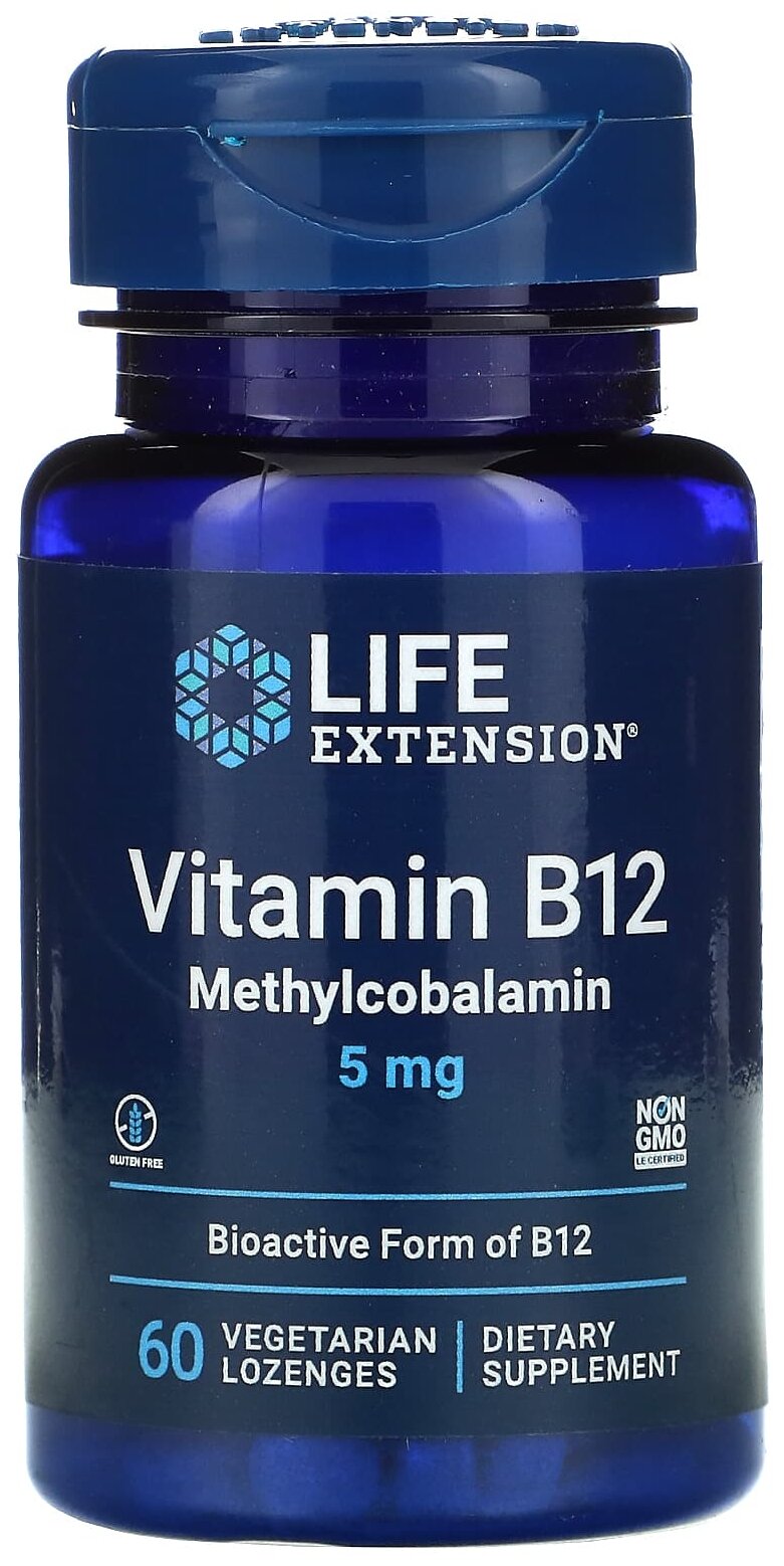 Пастилки Life Extension Vitamin B12 Bioactive form
