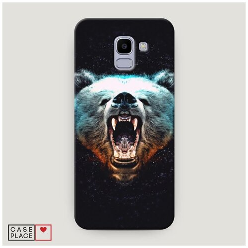 фото Чехол пластиковый samsung galaxy j6 2018 медведь case place