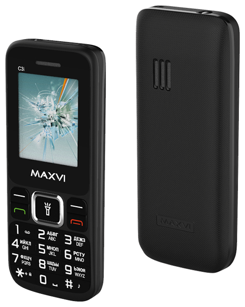 Телефон MAXVI C3i, 2 SIM, черный