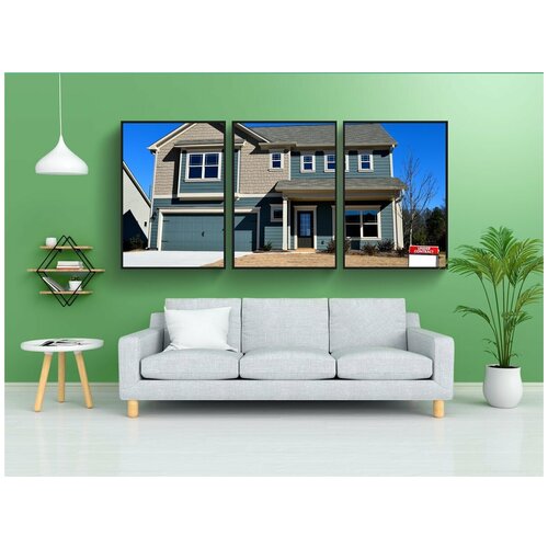 фото Набор модулных постеров для интерьера "дом, семья, архитектуры" 60x90 см. в тубусе, без рамки lotsprints