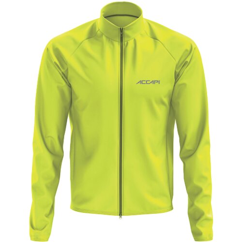 Куртка Accapi Wind/Waterproof Jacket Full Zip M, силуэт прилегающий, размер XL, желтый