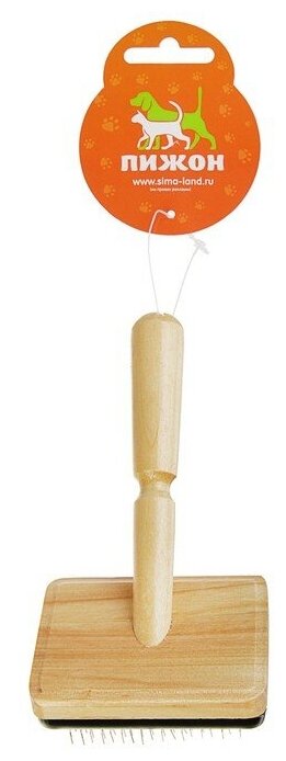 Щётка - пуходёрка деревянная "Премиум", основание 80 х 60 мм 1399277 - фотография № 9
