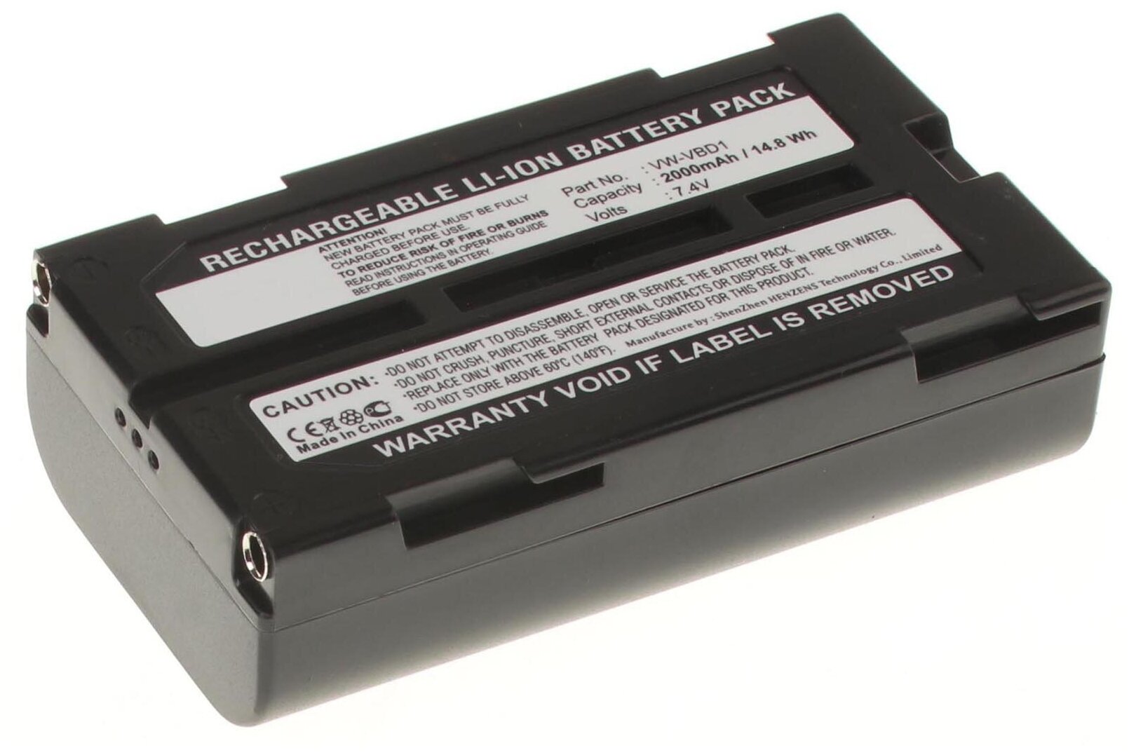 Аккумуляторная батарея iBatt 2000mAh для Hitachi VM-H665LA, VM-E565LA, для Panasonic PV-GS180, PV-GS250, PV-GS500, VDR-D100, PV-GS31, NV-GS21, NV-GS44